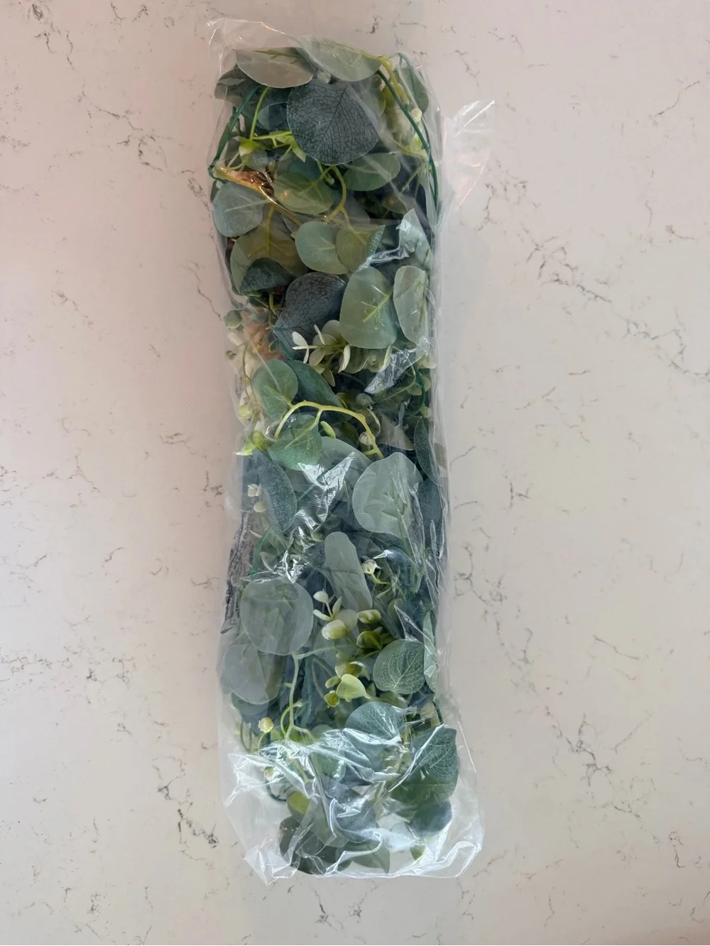 Artificial eucalyptus garland table setting